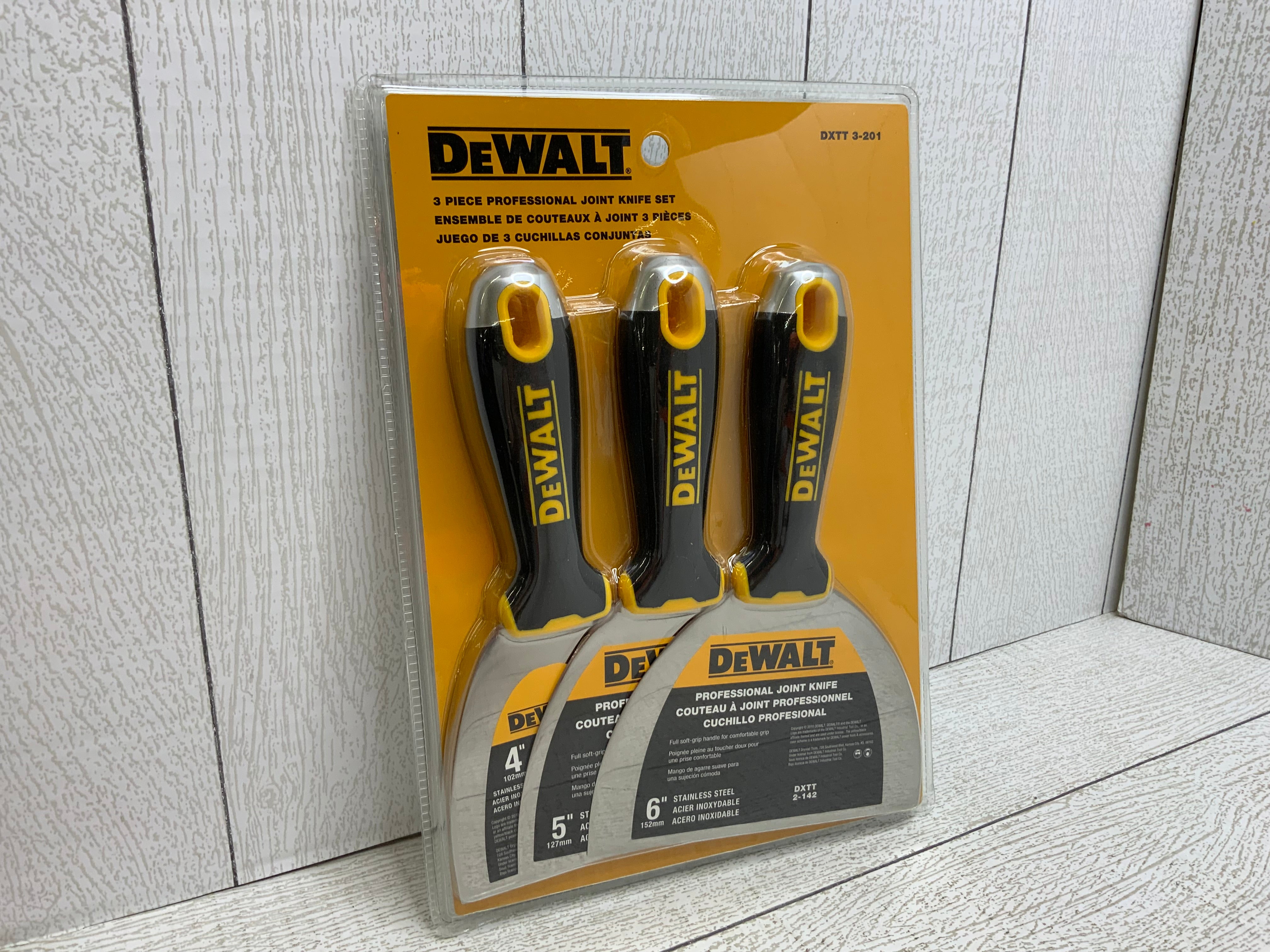 DeWalt 3 Piece Professional Joint Knife Set 4",5", & 6" Knives. (DXTT-3-201) (8044586107118)